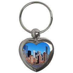 Skyscraper Architecture City Key Chains (heart) 