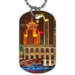 Shanghai Skyline Architecture Dog Tag (Two Sides) Front