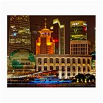 Shanghai Skyline Architecture Small Glasses Cloth Front