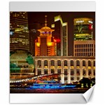 Shanghai Skyline Architecture Canvas 8  x 10 