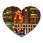 Shanghai Skyline Architecture Heart Mousepads