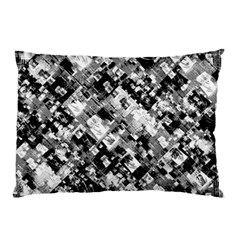 Black And White Patchwork Pattern Pillow Case (two Sides) by dflcprints