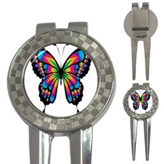 Abstract Animal Art Butterfly 3-in-1 Golf Divots by Simbadda