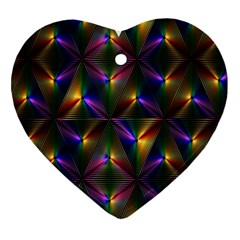 Heart Love Passion Abstract Art Heart Ornament (two Sides) by Simbadda
