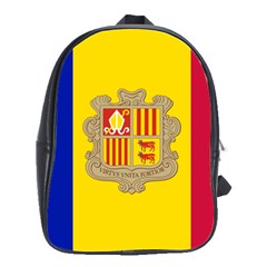 National Flag Of Andorra  School Bag (large) by abbeyz71