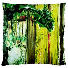 Old Tree And House With An Arch 8 Standard Flano Cushion Case (one Side) by bestdesignintheworld