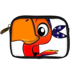Bird Cartoon Character Parrot Digital Camera Cases