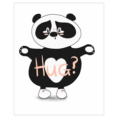Panda Hug Sorry Cute Cute Bear Drawstring Bag (small) by Simbadda