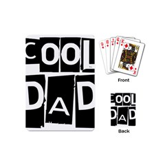 Cool Dad Typography Playing Cards (mini)  by yoursparklingshop