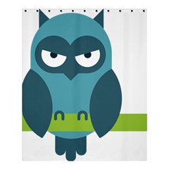 Owl Comic Animal Shower Curtain 60  X 72  (medium)  by Simbadda