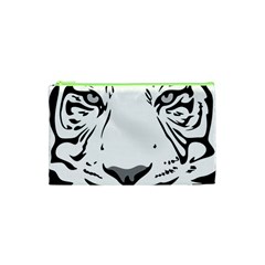 Tiger Pattern Animal Design Flat Cosmetic Bag (xs) by Simbadda