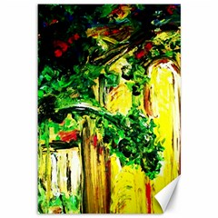 Old Tree And House With An Arch 2 Canvas 12  X 18   by bestdesignintheworld