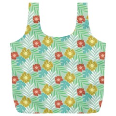 Vintage Floral Summer Pattern Full Print Recycle Bags (l)  by TastefulDesigns