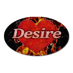 Desire Concept Background Illustration Oval Magnet by dflcprints
