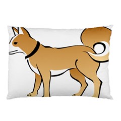 Dog Brown Pet Animal Tail Eskimo Pillow Case (two Sides) by Nexatart