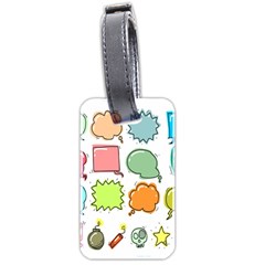 Set Collection Balloon Image Luggage Tags (two Sides) by Nexatart