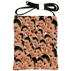 Crying Kim Kardashian Shoulder Sling Bags by Valentinaart