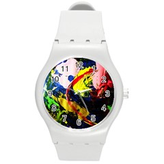 Global Warming 2 Round Plastic Sport Watch (m) by bestdesignintheworld