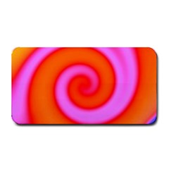 Swirl Orange Pink Abstract Medium Bar Mats by BrightVibesDesign