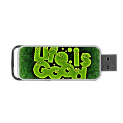 Motivation Live Courage Enjoy Life Portable Usb Flash (two Sides) by Sapixe