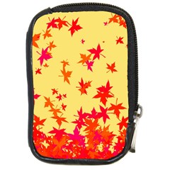 Leaves Autumn Maple Drop Listopad Compact Camera Cases by Sapixe