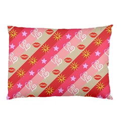 Background Desktop Pink Sun Stars Pillow Case