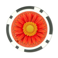 Flower Plant Petal Summer Color Poker Chip Card Guard (10 Pack) by Sapixe