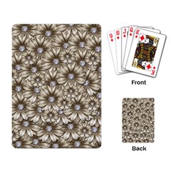 Background Flowers Playing Card