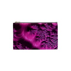 Fractal Artwork Pink Purple Elegant Cosmetic Bag (small)  by Sapixe