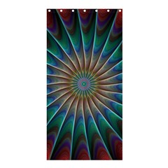 Fractal Peacock Rendering Shower Curtain 36  X 72  (stall) 