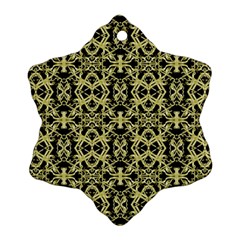 Golden Ornate Intricate Pattern Ornament (snowflake) by dflcprints