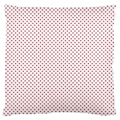 Usa Flag Red Stars On White Large Flano Cushion Case (one Side) by PodArtist