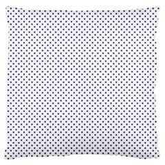 Usa Flag Blue Stars On White Large Flano Cushion Case (one Side) by PodArtist