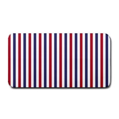 Usa Flag Red White And Flag Blue Wide Stripes Medium Bar Mats by PodArtist