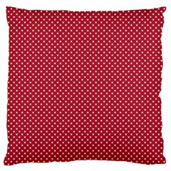 Usa Flag White Stars On Flag Red Large Flano Cushion Case (two Sides) by PodArtist