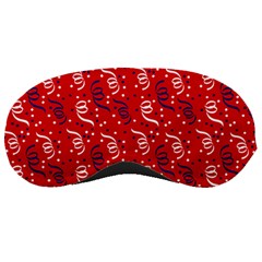 Red White And Blue Usa/uk/france Colored Party Streamers Sleeping Masks by PodArtist