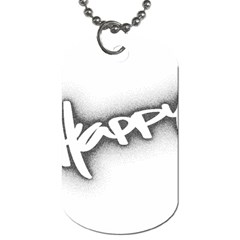 Lettering Points Creative Pen Dots Dog Tag (one Side)