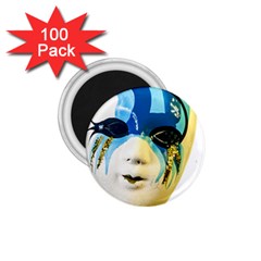 Porcelain Mask Minature Mask 1 75  Magnets (100 Pack) 