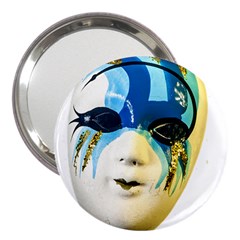 Porcelain Mask Minature Mask 3  Handbag Mirrors