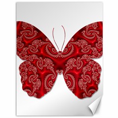 Butterfly Red Fractal Art Nature Canvas 36  X 48  