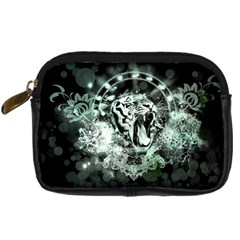 Awesome Tiger In Green And Black Digital Camera Cases by FantasyWorld7