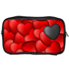 Form Love Pattern Background Toiletries Bags 2-side