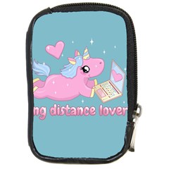 Long Distance Lover - Cute Unicorn Compact Camera Cases by Valentinaart