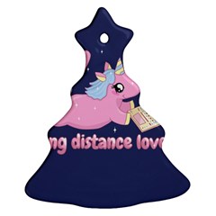 Long Distance Lover - Cute Unicorn Ornament (christmas Tree)  by Valentinaart