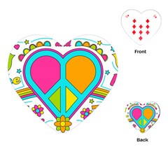 Love Peace Feelings Nature Playing Cards (heart) 