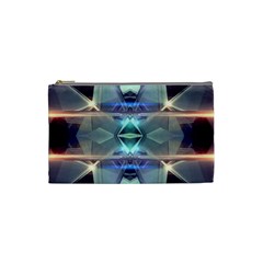 Abstract Glow Kaleidoscopic Light Cosmetic Bag (small)  by Sapixe