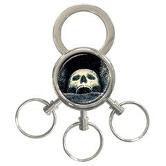 Smiling Skull 3-ring Key Chains by FunnyCow