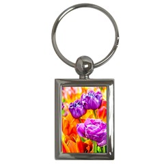 Tulip Flowers Key Chains (rectangle)  by FunnyCow