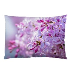 Pink Lilac Flowers Pillow Case by FunnyCow