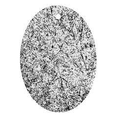 Willow Foliage Abstract Ornament (oval)